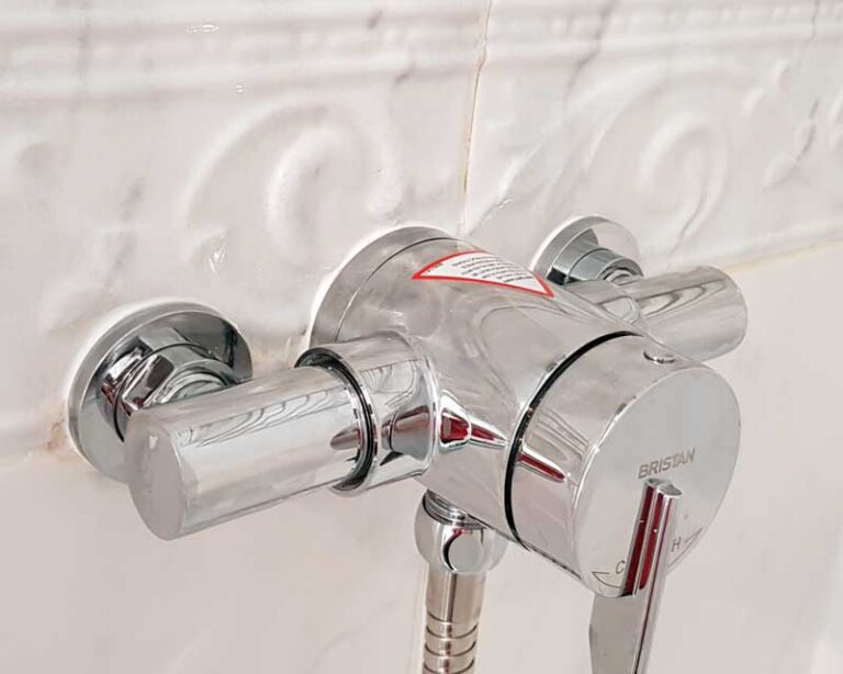 New shower valve fitted correctly