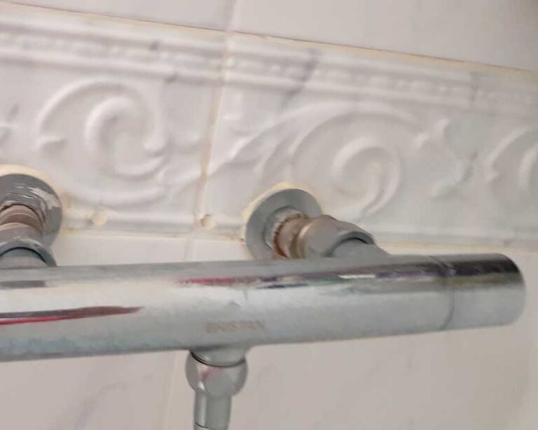 Broken & crooked shower valve