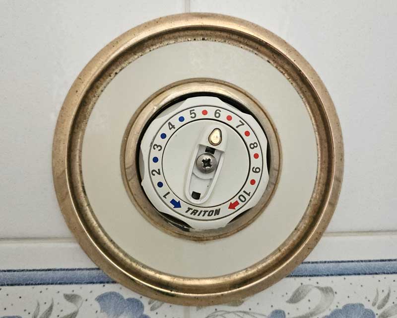 Replace concealed shower with external shower bar