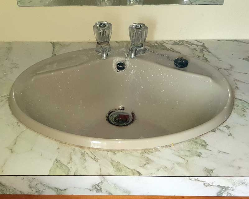 Replace basin, tap and waste