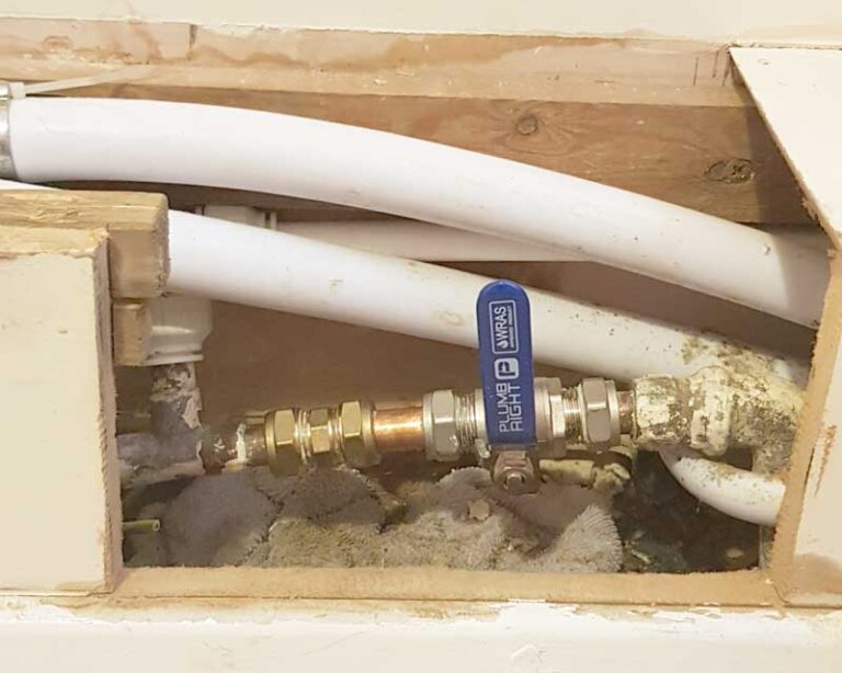 Replace stop tap with lever isolation valve