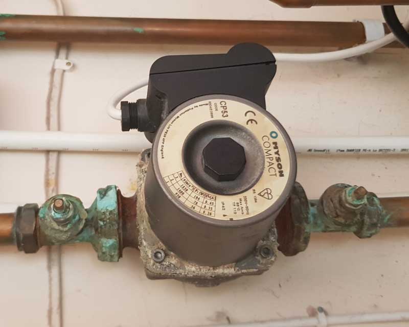 Replace central heating pump