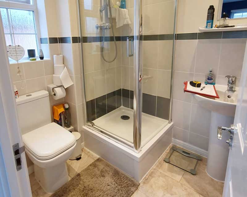 Bathroom renovation before
